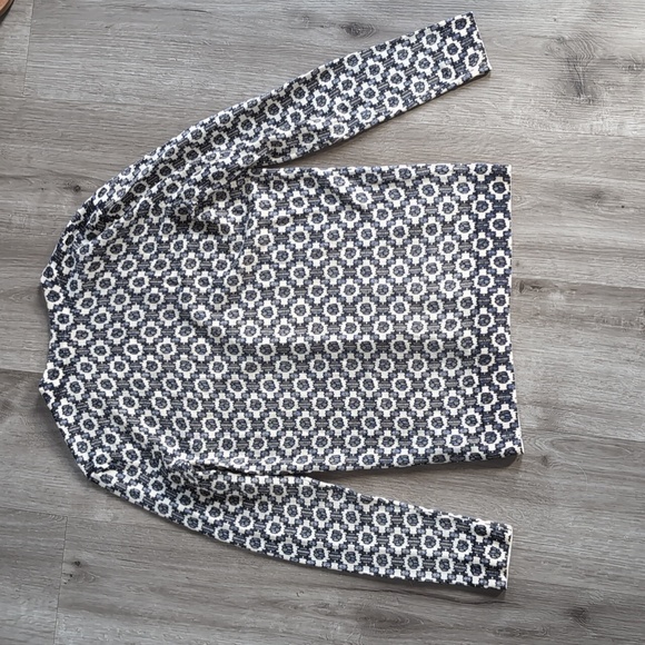 Tory Burch Black and White Patterned Sweater - Picture 3 of 3